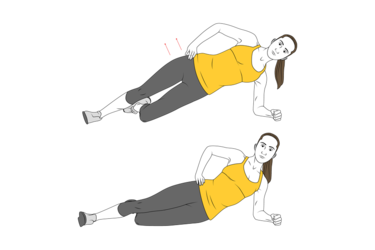 Lying side hip raise - Exercises, workouts and routines