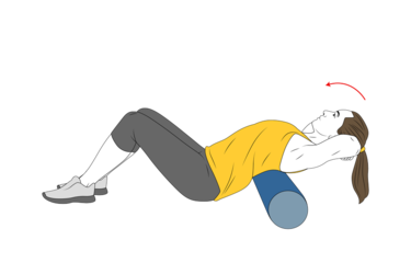 FOAM ROLLER THORACIC STRETCH - Exercises, workouts and routines