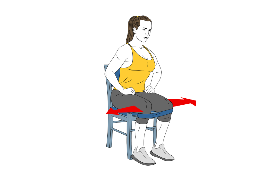 ABDUCTORS CONTRACTION SEATED